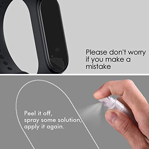 VGUARD 6 Piezas Protector de Pantalla para Xiaomi Mi Band 6 / Mi Band 6 NFC/Mi Band 5 / Mi Band 4 / Amazfit Band 5, [líquida Instalar] [No Burbujas] HD Transparente TPU Suave láminas Protectora