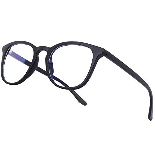 Vimbloom Gafas Luz Azul, Gafas de Ordenador, Antifatiga Gafas Anti-Azules de Gaming Lentes Transparente, Gafas con Filtro de Luz Azul Bloqueo para Hombre y Mujer VI387