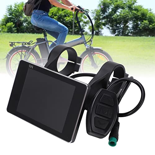 VINGVO Medidor de Pantalla LCD, Controlador de Bicicleta de Carcasa de Plástico Transparente Protector Estable de Registro en Tiempo Real Potente para Bicicleta Eléctrica