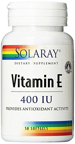Vitamina E 50 perlas de 400 IU de Solaray