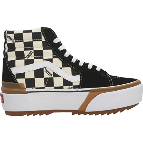 VN0A4BTWVLV- ua sk8-hi stacked (checkerboard)