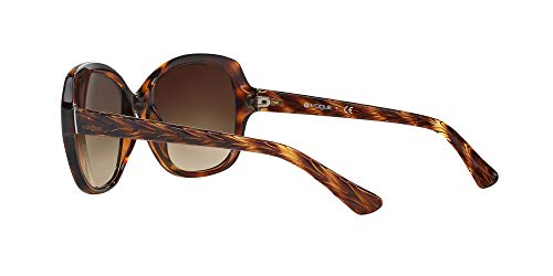 Vogue Eyewear 0vo2871s Gafas de Sol, Striped Dark Havana, 56 mm para Mujer