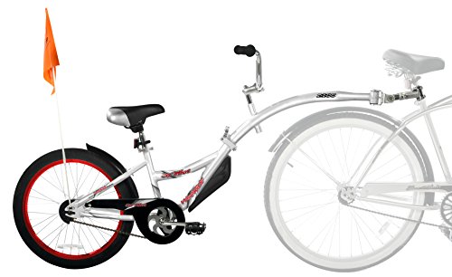 WeeRide Kids Co - Remolque de Bicicleta Infantil, tamaño 20, Color Plateado