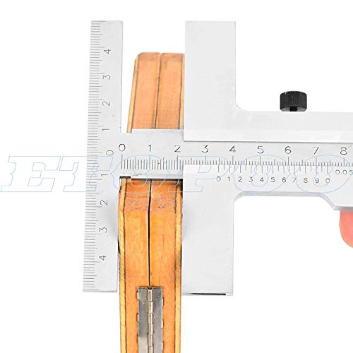 WEI-LUONG Calibrador de 0-160mm Tipo T Marcado Pie de Rey con Ajuste Fino T Marcado Herramienta Puente Pie de Rey raspador (Color : No Fine Adjustment)