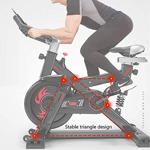 WEI-LUONG plegable Bicicleta de ejercicio de ciclismo indoor, manillar ajustable del asiento Resistencia, inteligente App ordenador lee Calorías velocidad Distancia Tiempo Sensores del ritmo cardíaco,