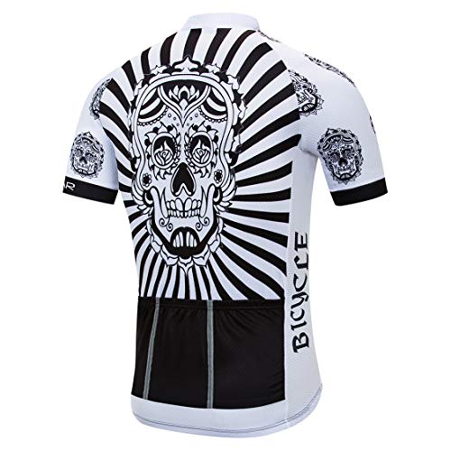 Weimostar Maillot de ciclismo para hombre, camiseta de ciclismo, parte superior transpirable, de verano, manga corta