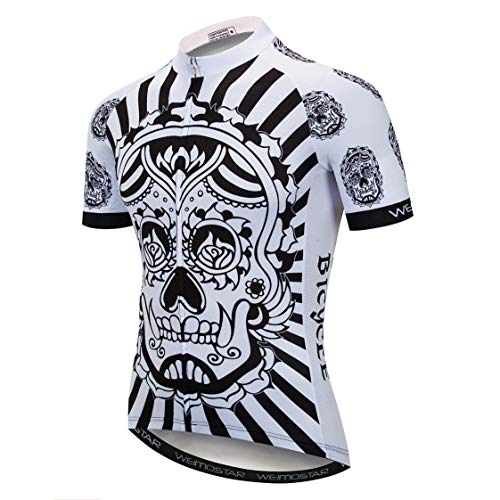 Weimostar Maillot de ciclismo para hombre, camiseta de ciclismo, parte superior transpirable, de verano, manga corta