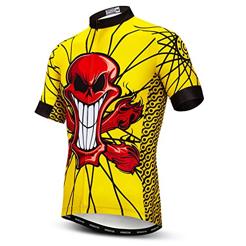 Weimostar Team - Maillot de ciclismo para hombre, manga corta, transpirable, camiseta para MTB