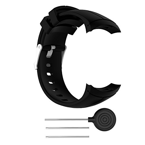 WEINISITE Pulsera para SUUNTO Spartan Ultra,Silicona Repuesto Correa para SUUNTO Spartan Ultra Running Watch (Negro)