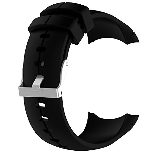 WEINISITE Pulsera para SUUNTO Spartan Ultra,Silicona Repuesto Correa para SUUNTO Spartan Ultra Running Watch (Negro)