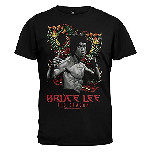westtrend Camiseta Bruce Lee para Hombre, Camiseta de Manga Corta de Artes Marciales Bruce Lee Kung Fu para Hombre, Camisetas Deportivas Informales de Verano