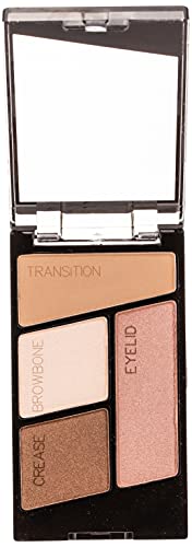 Wet n Wild - Color Icon Eyeshadow Quads - Pequeña Paleta de Sombras de Ojos Vegan con una Mezcla de Sombras Brillantes y Mates, de Larga Duración y Fáciles de Mezclar - Walking On Eggshells