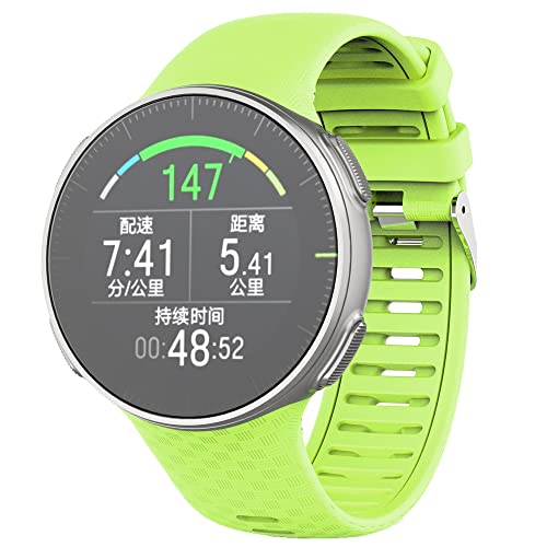 WIIKAI Compatible con Polar Vantage V Correas para Relojes, Correa de Pulsera de Reemplazo.(Verde)