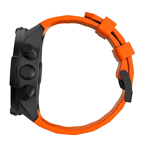 WIIKAI Compatible con SUUNTO 9 Baro/SUUNTO 9 Correas para Relojes, Correa de Pulsera de Reemplazo(Naranja).