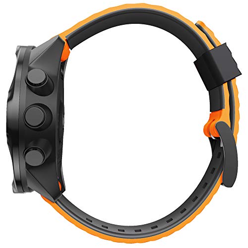 WIIKAI Pulsera de Repuesto Compatible para suunto 7/9/9 baro/Spartan Sport/D5 Silicona Reloj de Pulsera,