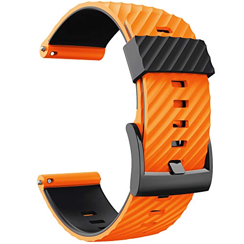 WIIKAI Pulsera de Repuesto Compatible para suunto 7/9/9 baro/Spartan Sport/D5 Silicona Reloj de Pulsera,