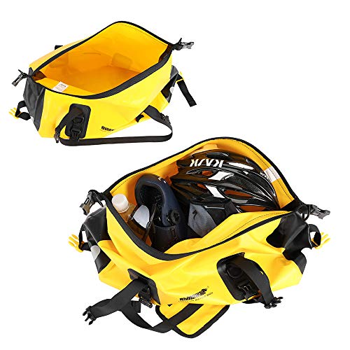 WILDKEN Bolsas Portaequipajes Bolsa de Bicicleta Impermeable Bolsa de Asiento de Bicicleta Bolsa de Correa de Hombro Maleta para Bicicleta de Montaña de Carrera (Amarillo)