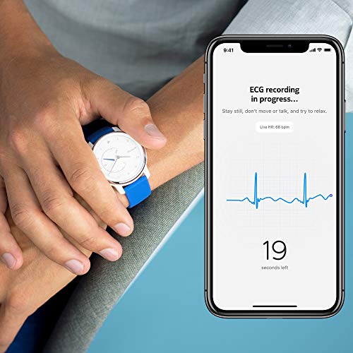 Withings Move ECG - Monitor de actividad y de sueño con monitor de ECG, GPS conectado y resistente al agua