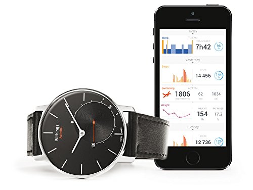 Withings Watch with Activity Tracking Schweizer Uhr als Aktivitäts und Schlafüberwachung für Los - Pulsómetro, Color Negro, Talla n/a