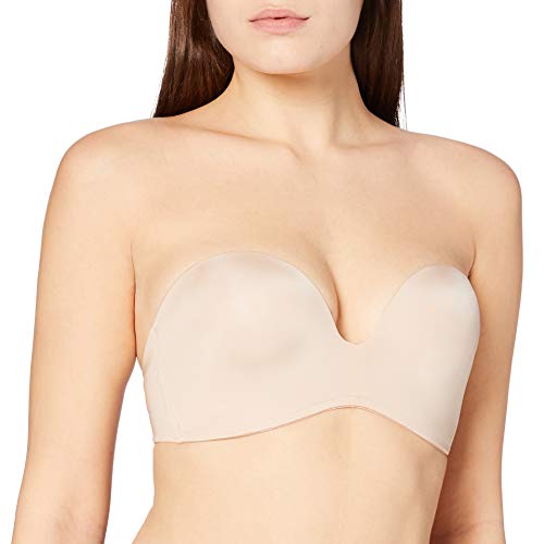 Wonderbra Perfect Strapless BH Sujetador, Beige, 95D (Talla Fabricante: 95D) para Mujer