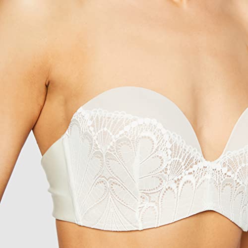 Wonderbra Ultimate Silhouette Strapless, Sujetador Bandeau para Mujer, IVORY 1308, 100D (Taille fabricant: Taille fabricant 100D)