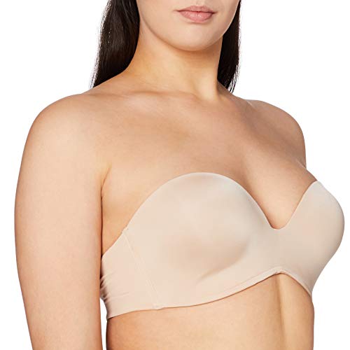 Wonderbra Ultimate Strapless Bra, Sujetador Cotidiano para Mujer, Beige (Skin), 100C ES (Talla EU: 85C)