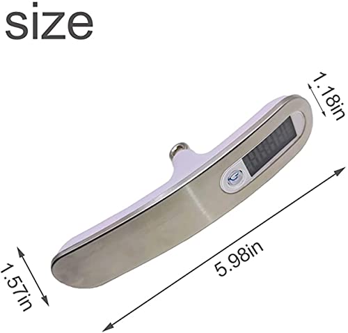 WSZYBAY Dinamómetro 110lbs LCD Digital Bow Scale Force Gauge Tool Herramienta de Prueba de Acero Inoxidable Dinamómetro Recurve Medición de Instrumento portátil Tiro con Arco Agarre Fortalecimiento