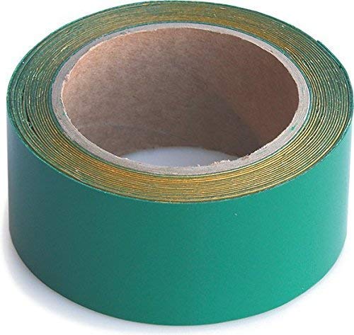 Wupsi Cinta de Reparación de PVC - para Lonas, Cubierta de Remolque, Invernadero, Toldo, Carpa, Tienda Campaña y Persianas - Verde, 5 Cm X 5 M