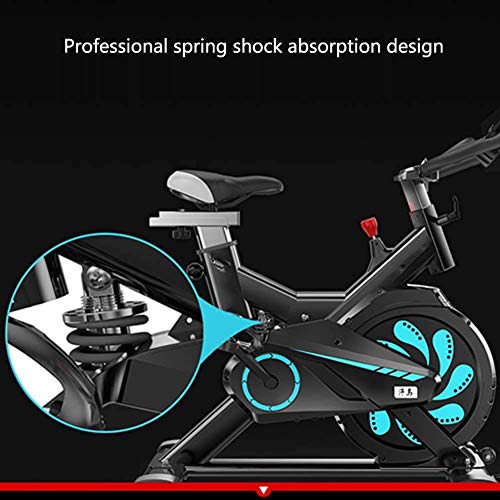 Wuyuesun Bicicleta de ejercicio de ciclismo indoor, manillar ajustable y asiento, inteligente App ordenador lee Calorías velocidad Distancia Tiempo Sensores del ritmo cardíaco, bicicleta de Exercise f