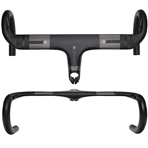 WYJW Manillar Integrado, Manillar de Bicicleta de Carretera de Carbono Manillar de Bicicleta de Ciclismo Integrado con vástago 90100110120 mm Ancho 400420440 mm