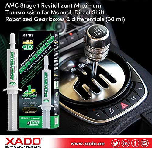 XADO Aditivo para el Aceite de transmisiones manuales Maximum Transmission – Acondicionador de Metales Molecular para Cajas de Cambio manuales