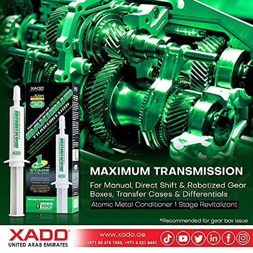 XADO Aditivo para el Aceite de transmisiones manuales Maximum Transmission – Acondicionador de Metales Molecular para Cajas de Cambio manuales