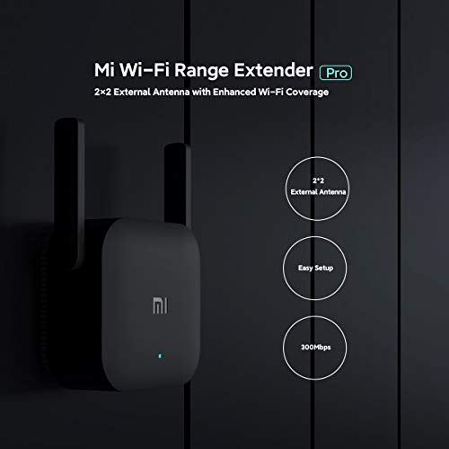 Xiaomi Mi WiFi Range Extender Pro, WiFi Repetidor Versión Europea, Velocidad de 300 Mbps, Extensor de Señal Wi-Fi de 2 Antenas, DVB4235GL