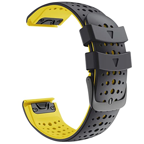 XXDA 26 22mm Pulsera de Silicona para Garmin Fenix ​​6 6XPro 5X 5 Plus/Forerunner 935 GPS MK1 D2 Correa de Reloj Easyfit de liberación rápida (Color : A, Size : 22mm Fenix 5 5 Plus)