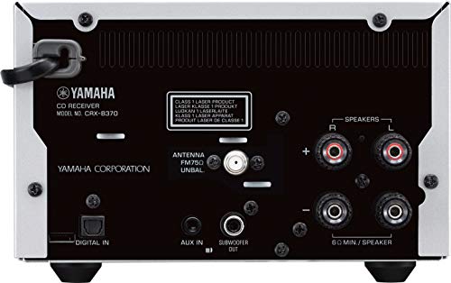 Yamaha MCR-B370D - Microcadena (Microcadena de música para Uso doméstico, Negro, 1 Discos, Bandeja, 30 W, De 2 vías)