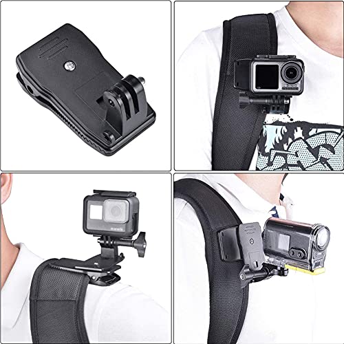 YHTSPORT Correa de arnés de montaje en el pecho compatible con GoPro y mochila de montaje de clip rápido, compatible con cámaras DJI Osmo Xiaomi Yi y otras cámaras