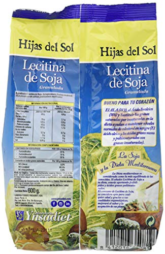 YNSADIET LECITINA SOJA GRANULADA GMO BOLSA 600 gr