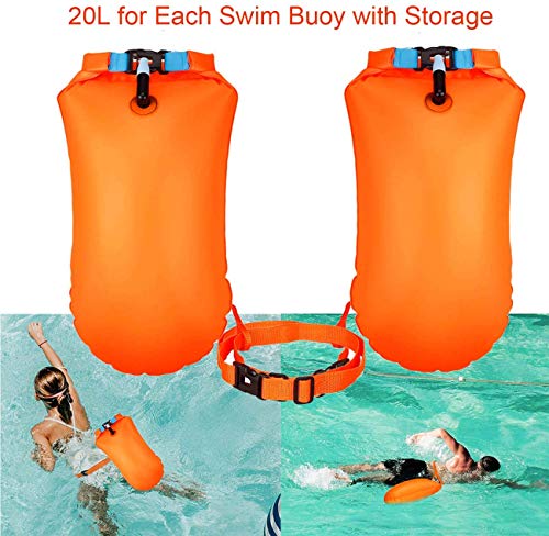 Youool Boya De Natación Swim Buoy Estanca Bolsa Seca Dry Bag Inflable al Nadar en el mar y en el Lago para Kayak