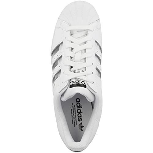 Zapatillas ADIDAS Superstar Mujer en piel blanca y transparente