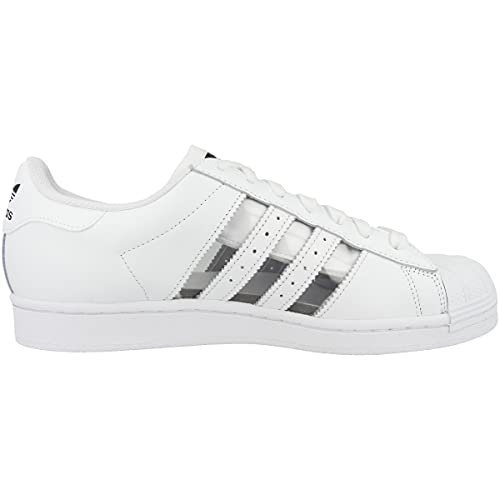 Zapatillas ADIDAS Superstar Mujer en piel blanca y transparente