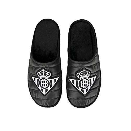 Zapatillas Betis Amatista Negro Zapatillas de Estar por casa Hombre Invierno Otoño - 42.5 EU