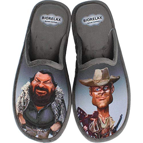 Zapatillas Biorelax - Bud Spencer y Terence Hill - Gris, 43
