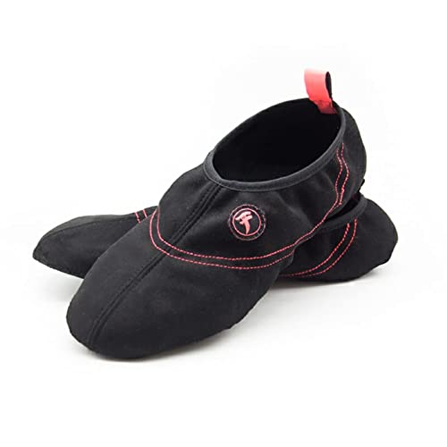 Zapatillas para Tatami. Calzado para la práctica de Artes Marciales, y Todos Aquellos Deportes Que se practican a pies Descalzos. (Negro y Rosa, Numeric_29)