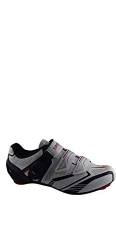 Zapatillas Smart de Ciclismo, para Ciclista, con Doble Cierre Rotativo - Color Blanco - Talla 42
