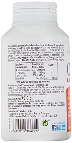 Zentrum90 Omega 3 Cardio Plus Aceite de pescado - 60 cápsulas