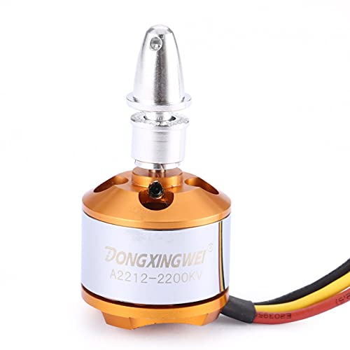 Zhou-YuXiang DXW A2212 2200KV 2-3S - Motor sin escobillas Outrunner para RC FPV de ala fija Drone avión multicóptero 6030 hélice