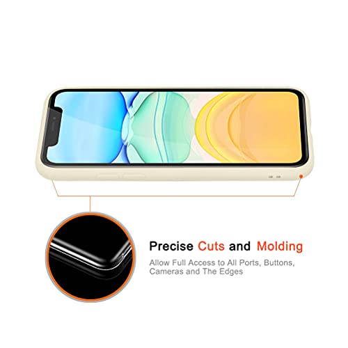 ZhuoFan Funda Silicone para Samsung Galaxy A12 / A12 Nacho Protección de Cuerpo Completo Off-White Anti-Choques Anti-Arañazos Cárcasa Suave Vistoso con Dibujos Bumper Case para Samsung A12, 6.5"