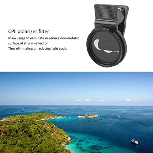 zhuolong Filtro de Lente polarizador polarizador CPL de 37 mm de Veledge para Diferentes Marcas de teléfonos móviles