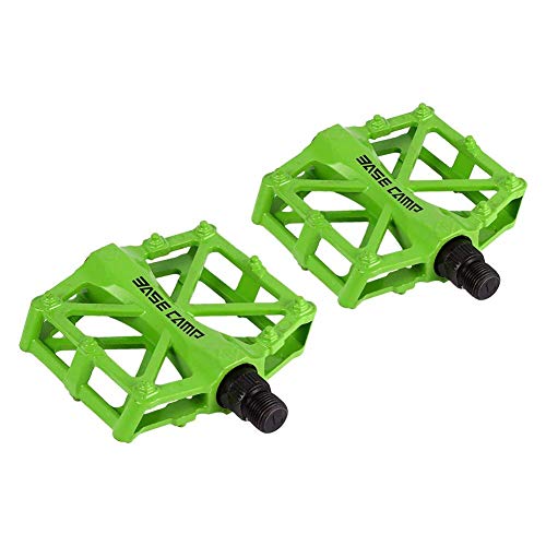 ZJchao Pedales para Bici BMX Bicicleta de montaña MTB Ciclismo de Carreras Ultraligero Pedal de aleación (Verde)