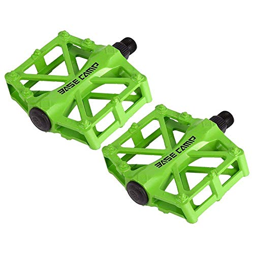 ZJchao Pedales para Bici BMX Bicicleta de montaña MTB Ciclismo de Carreras Ultraligero Pedal de aleación (Verde)
